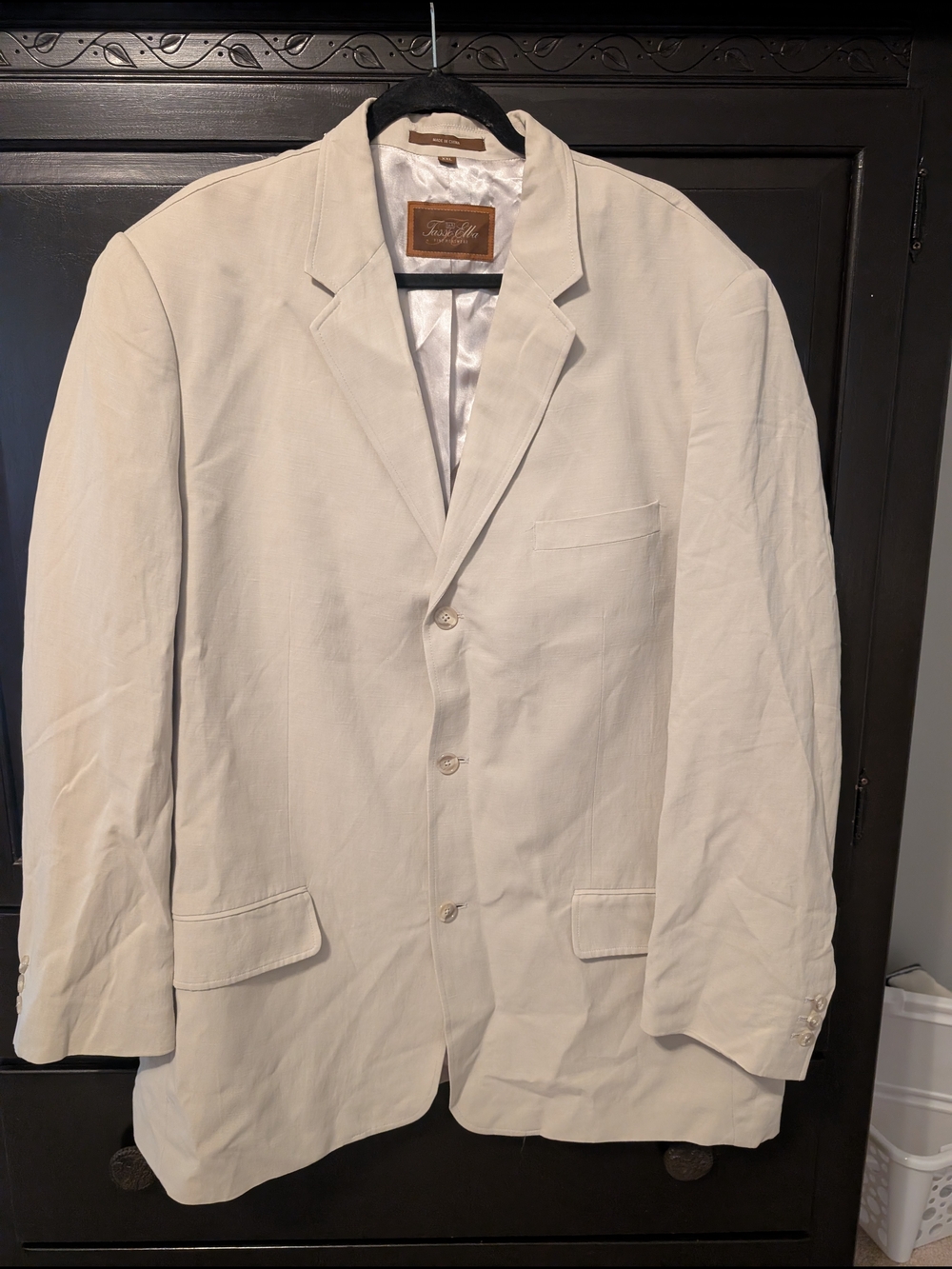 Tasso Elba Light Cream Sport Coat Blazer